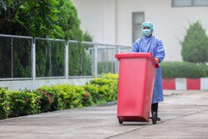 how should facilities handle dispose reducing medical waste container pickup mailback system