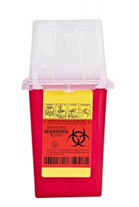Sharps Container With Clipping Path in San Jose