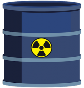 Medical Waste Pros disposes Sealed container used to collect and store radioactive medical waste