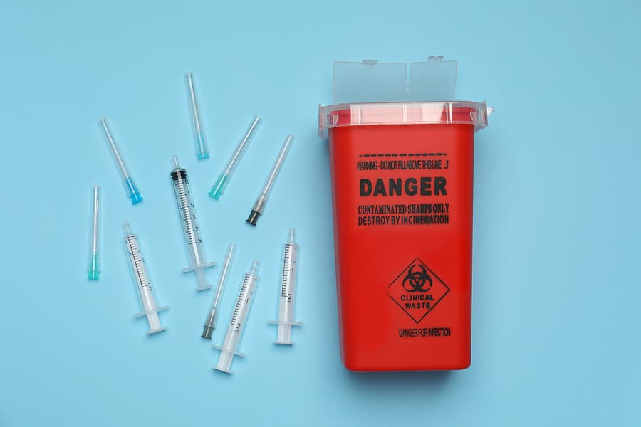 Maintain Sharps Compliance with sharps disposal services from Medical Waste Pros