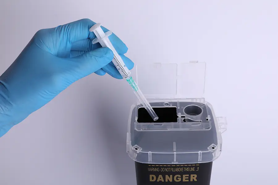 Prevent injuries, protect the environment, and keep in compliance with Medical Waste Pros safe sharps disposal
